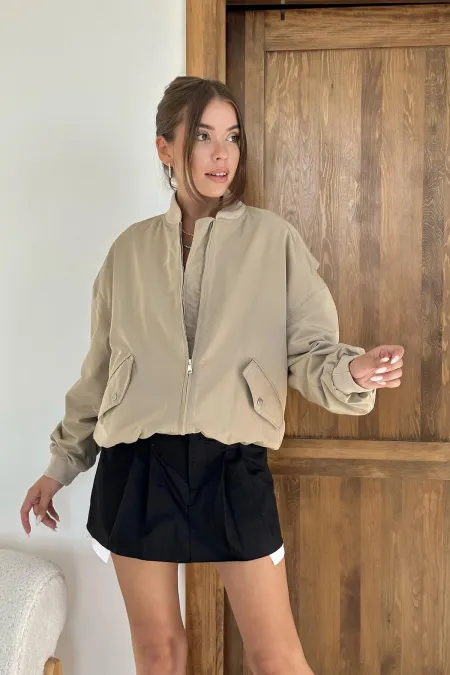 Veste bomber à patch osseux en gros