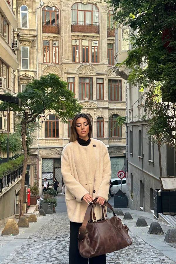 Toptan Camel Tüylü Yumoş Kaban