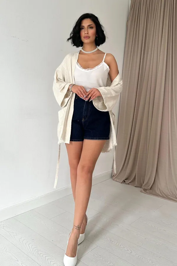 Débardeur en dentelle blanche en gros