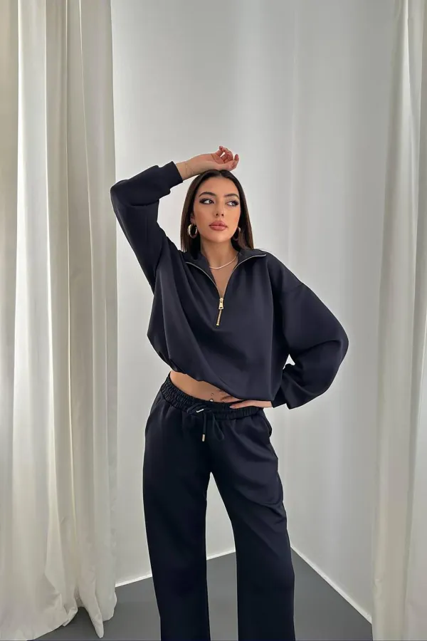 Combinaison de plongée bleu marine à fermeture éclair en gros