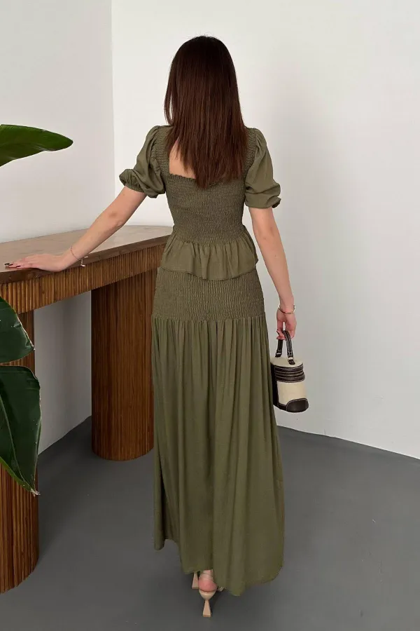 Toptan Haki Gipeli Keten Takım