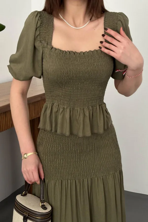 Toptan Haki Gipeli Keten Takım