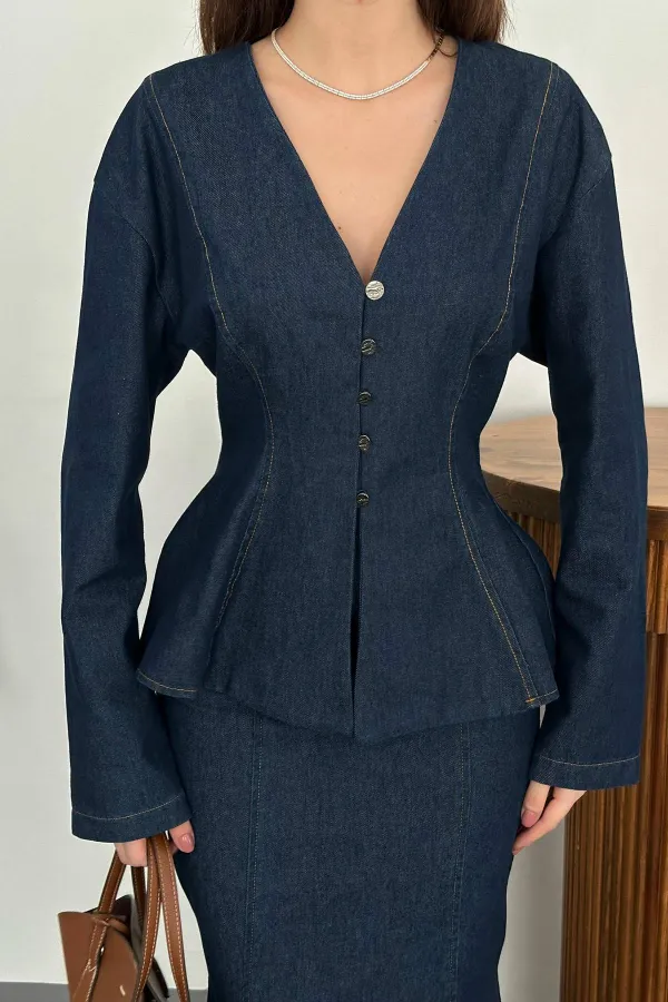 Ensemble bleu brut en gros