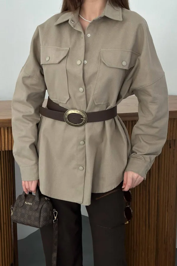 Toptan Vizon Gabardin Gömlek