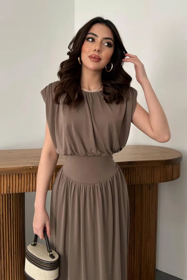 Combinaison-robe camel en gros