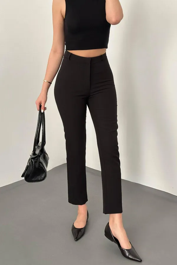 Toptan Siyah Pensli Pantolon