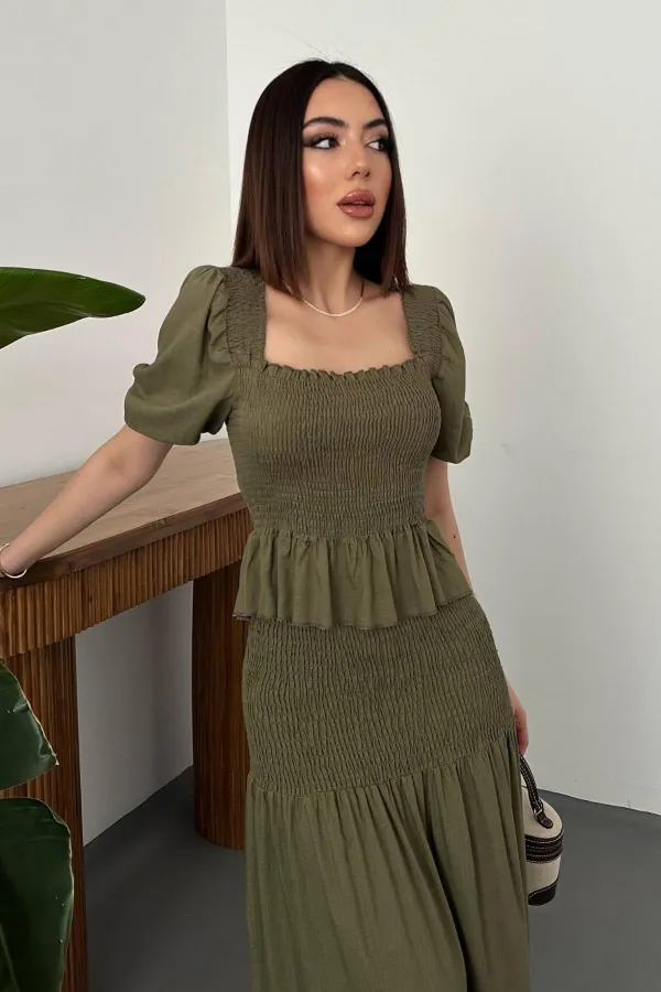 Toptan Haki Gipeli Keten Takım