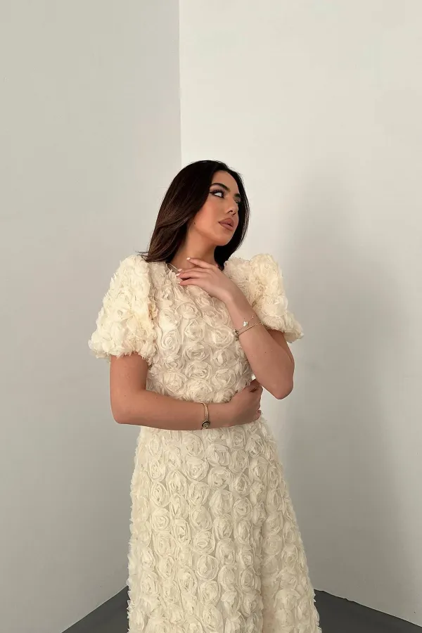 Wholesale Beige Rose Dress