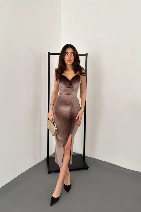 Robe en velours de vison en gros