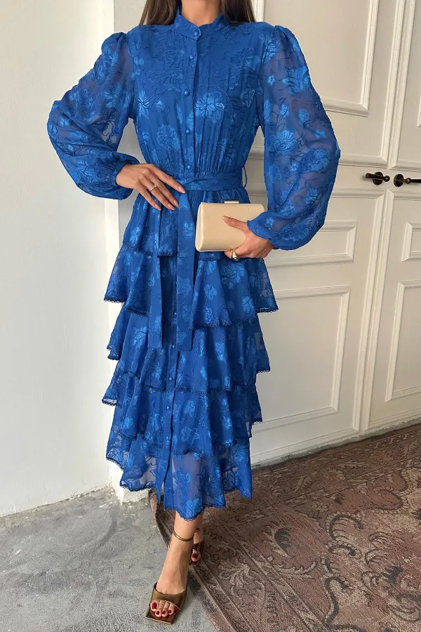 Robe superposée à rayures Saxe Walloon en gros