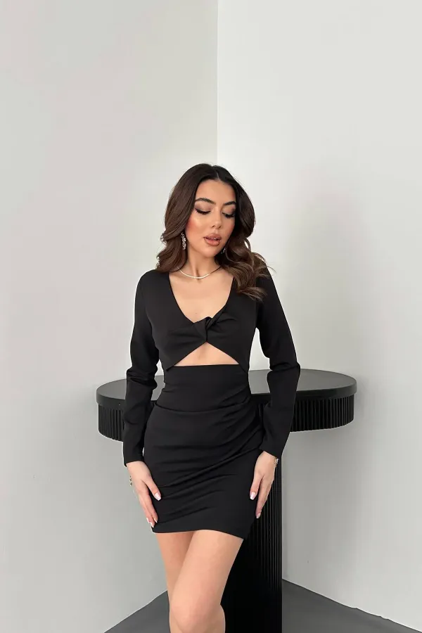 Robe noire bouffante en gros
