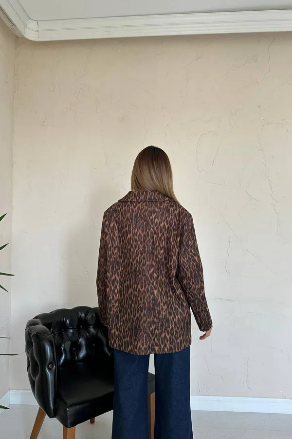 Veste léopard en gros