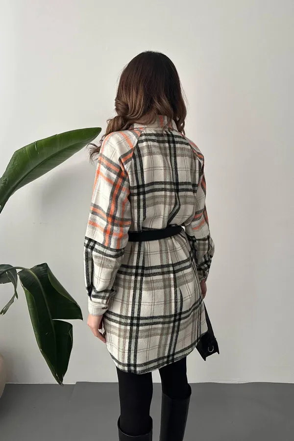 Toptan Mint Oduncu Gömlek Elbise