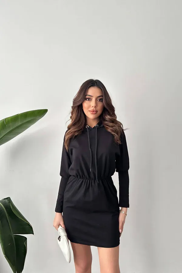 Toptan Siyah Sweatshirt Spor Elbise