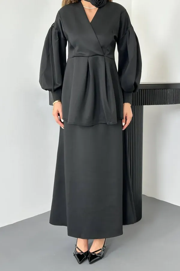 Toptan Siyah Gül Detaylı Takım