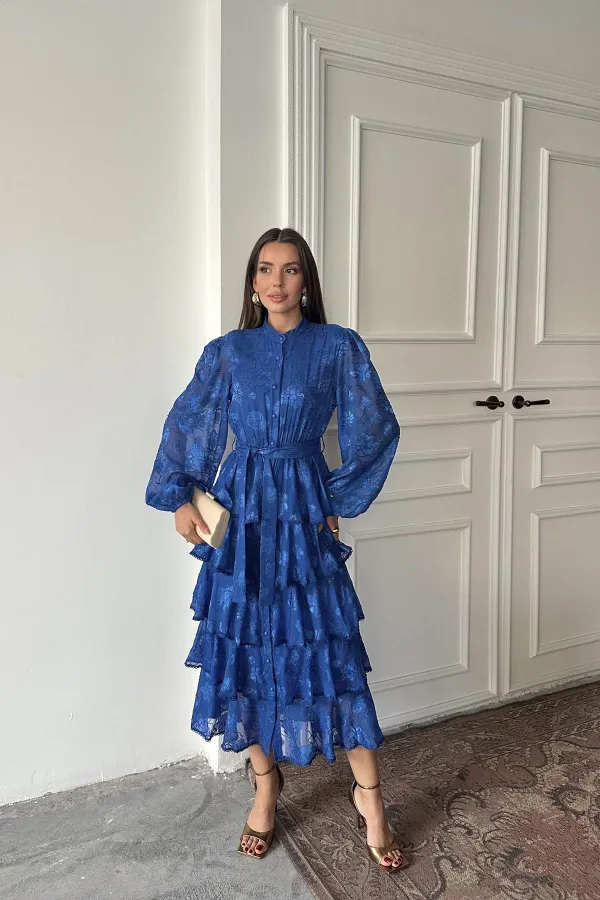 Robe superposée à rayures Saxe Walloon en gros