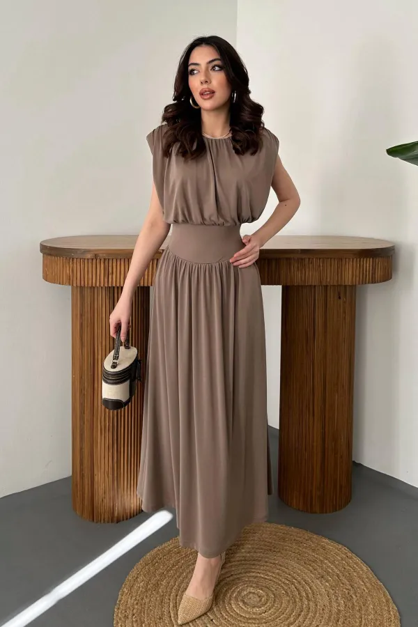 Combinaison-robe camel en gros