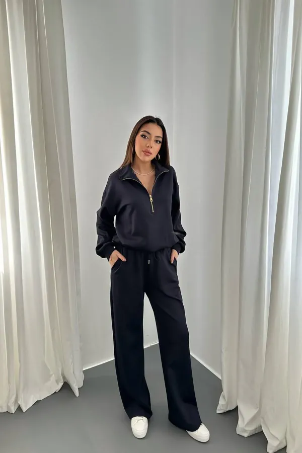 Combinaison de plongée bleu marine à fermeture éclair en gros