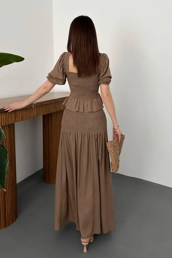 Toptan Moccah Gipeli Keten Takım