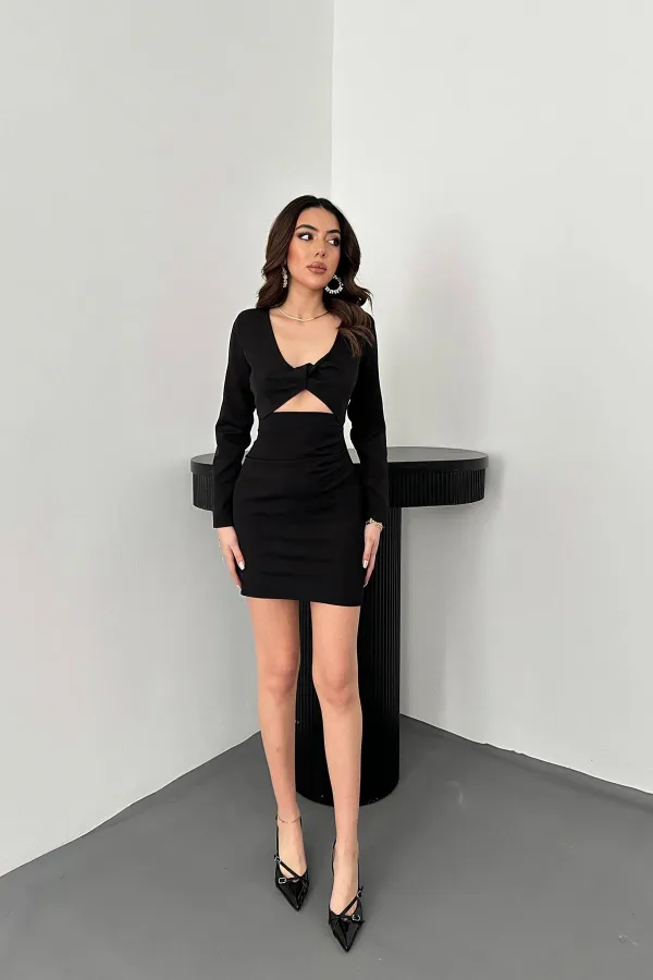 Robe noire bouffante en gros