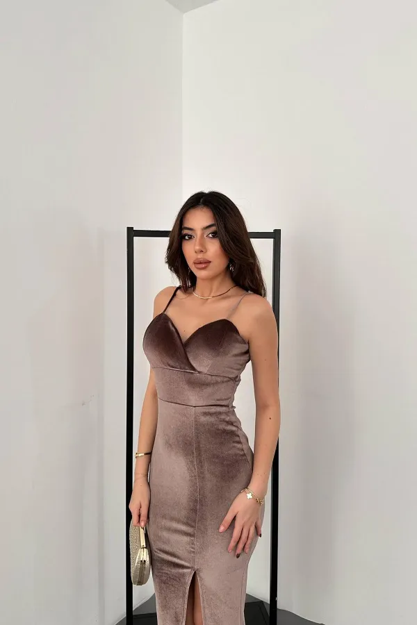 Robe en velours de vison en gros