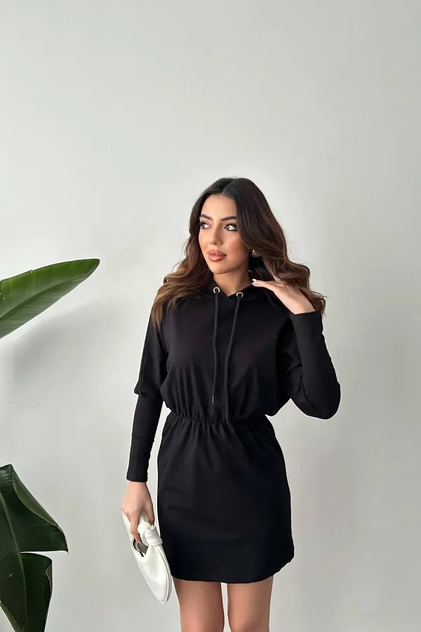 Toptan Siyah Sweatshirt Spor Elbise