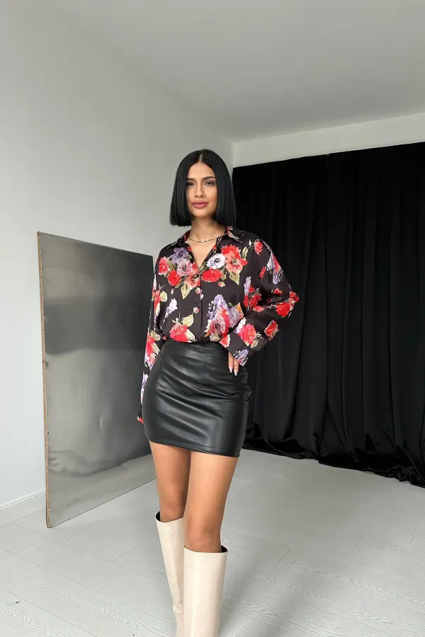 Toptan Kırmızı Desenli Gömlek