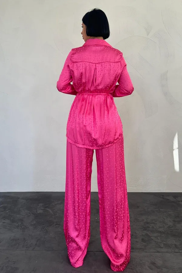 Wholesale Pink Jacquard Piping Set