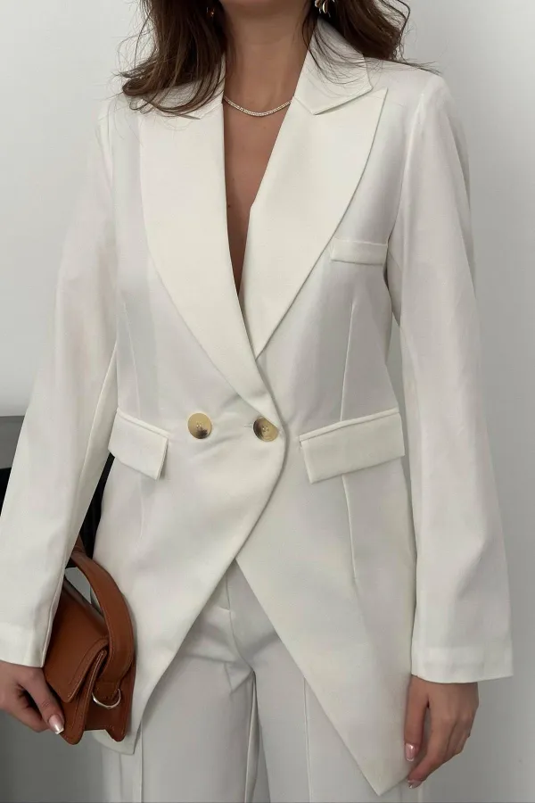 Ensemble veste et pantalon Atlas écru en gros