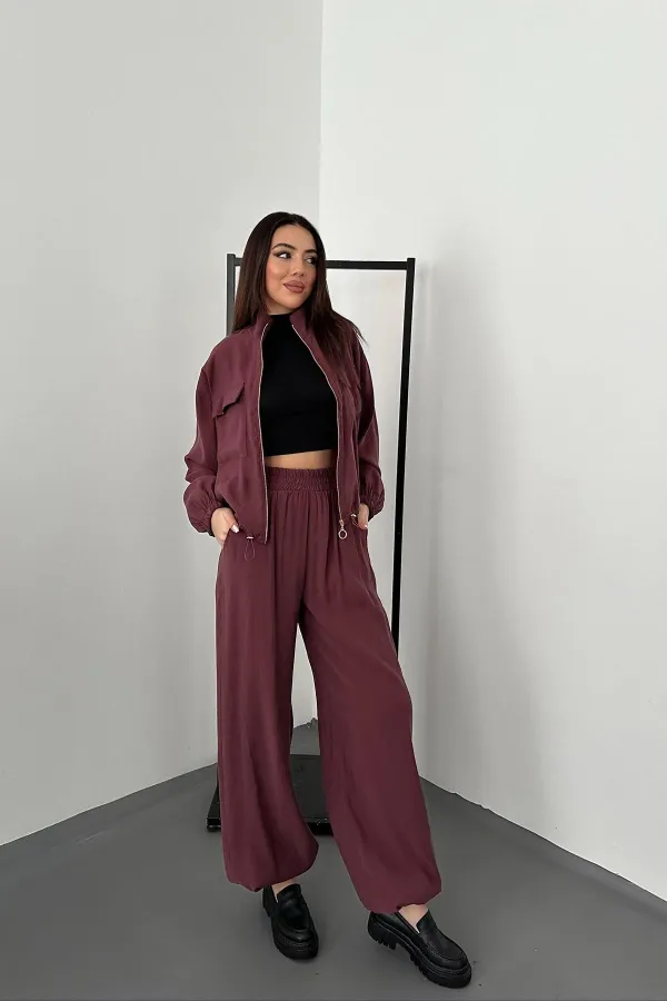 Toptan Mürdüm İkili Modal Takım