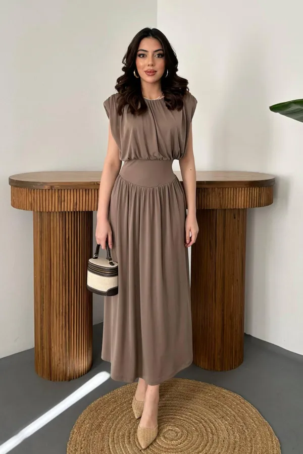 Combinaison-robe camel en gros