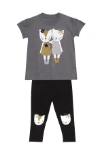 Cat Friends Girls' T-Shirt and Leggings Set