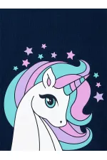 Renkli Unicorn Kız Çocuk Elbise