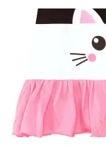 Robe à volants Chat Blanc pour fille