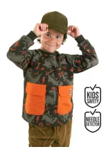 Skateboard Dino Boy's Romantic Sweater