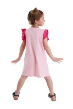 Pembe Kelebek Kız Çocuk Elbisesi