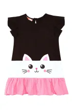 Robe à volants Chat Blanc pour fille