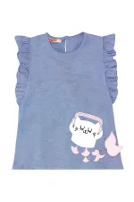 Deniz Kedisi Kız Çocuk Tunik Tayt Takım