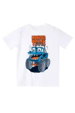 Monster Truck Erkek Çocuk T-shirt Kapri Şort Takım