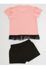 Cute Mouse Girl's T-Shirt and Shorts Set