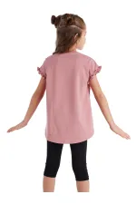 Love Cat Kız Çocuk T-shirt Tayt Takım