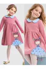Robe rose de fille lapin