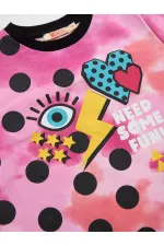 Retro Batik Kız Çocuk T-Shirt Pantolon Takımı