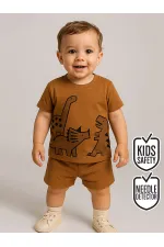 Dinosaur Baby Boy T-shirt, Camisole and Shorts Set