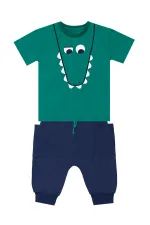 Komik Timsah Erkek Çocuk T-shirt Baggy Şort Takım