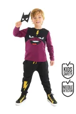 Şimşek Maske Erkek Çocuk T-shirt Pantolon Takım