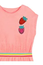Robe serviette rose fraise pour fille