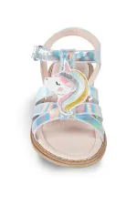 Tek boynuzlu at kız çocuk sandaleti