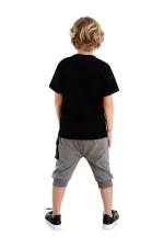 Bisiklet Erkek Çocuk T-shirt Kapri Şort Takım