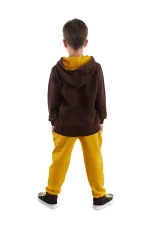 Ensemble de survêtement garçon sur le thème des engins de chantier